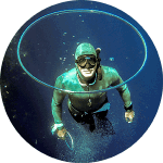 Profile picture of Patrick Swartenbroekx underwater with a bubble ring