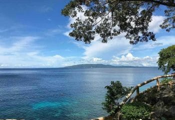 Vue du site de plongée depuis Almira Diving Resort, Napaling point, Panglao, Philippines